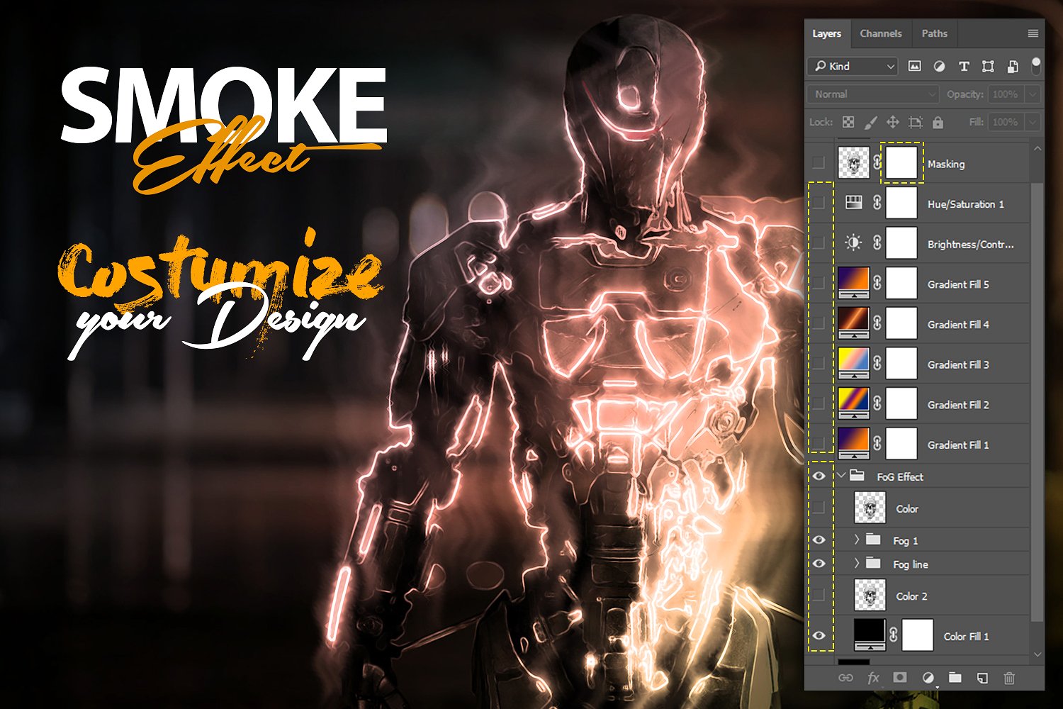 神秘的烟雾效应PS动作下载 Smoke Effect Photoshop Action [atn]插图(9)