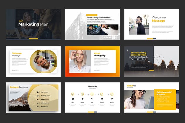 市场营销推广计划工作汇报Keynote幻灯片模板 Marketing Plan Vol 2 Keynote Templates插图(1)