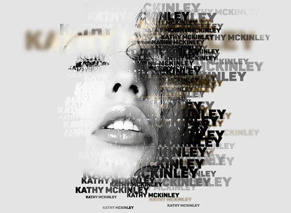 极具视觉冲击力的高端肖像文字PS图层样式