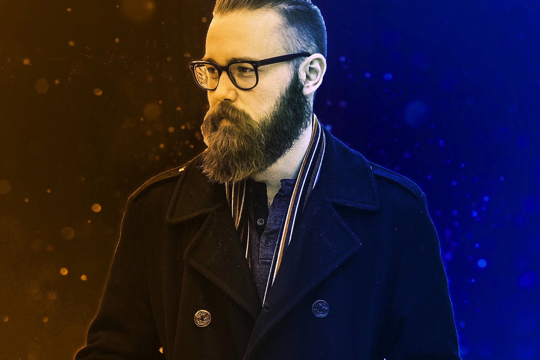 双色照片效果处理PS动作预设 Double Lighting Photoshop PSD Action插图(1)