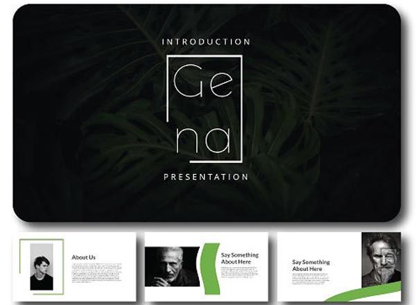 简单实用的绿色主题PPT模版下载[Keynote]