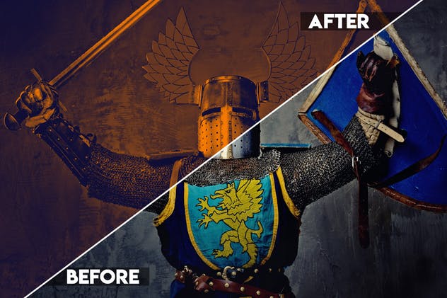 120款数码暗房双色调照片特效PS动作 120 Duotone Photoshop Actions插图(1)