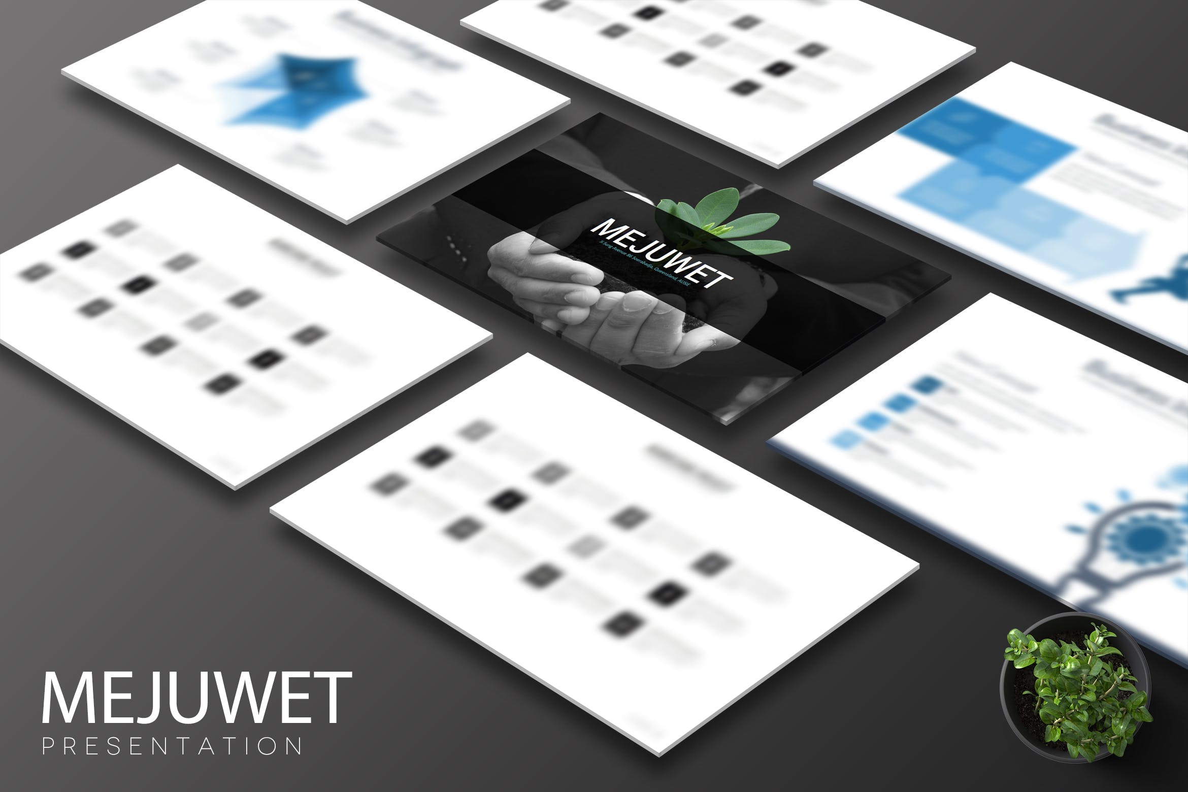 互联网公司业务介绍Keynote幻灯片模板 Mejuwet – Keynote Template插图