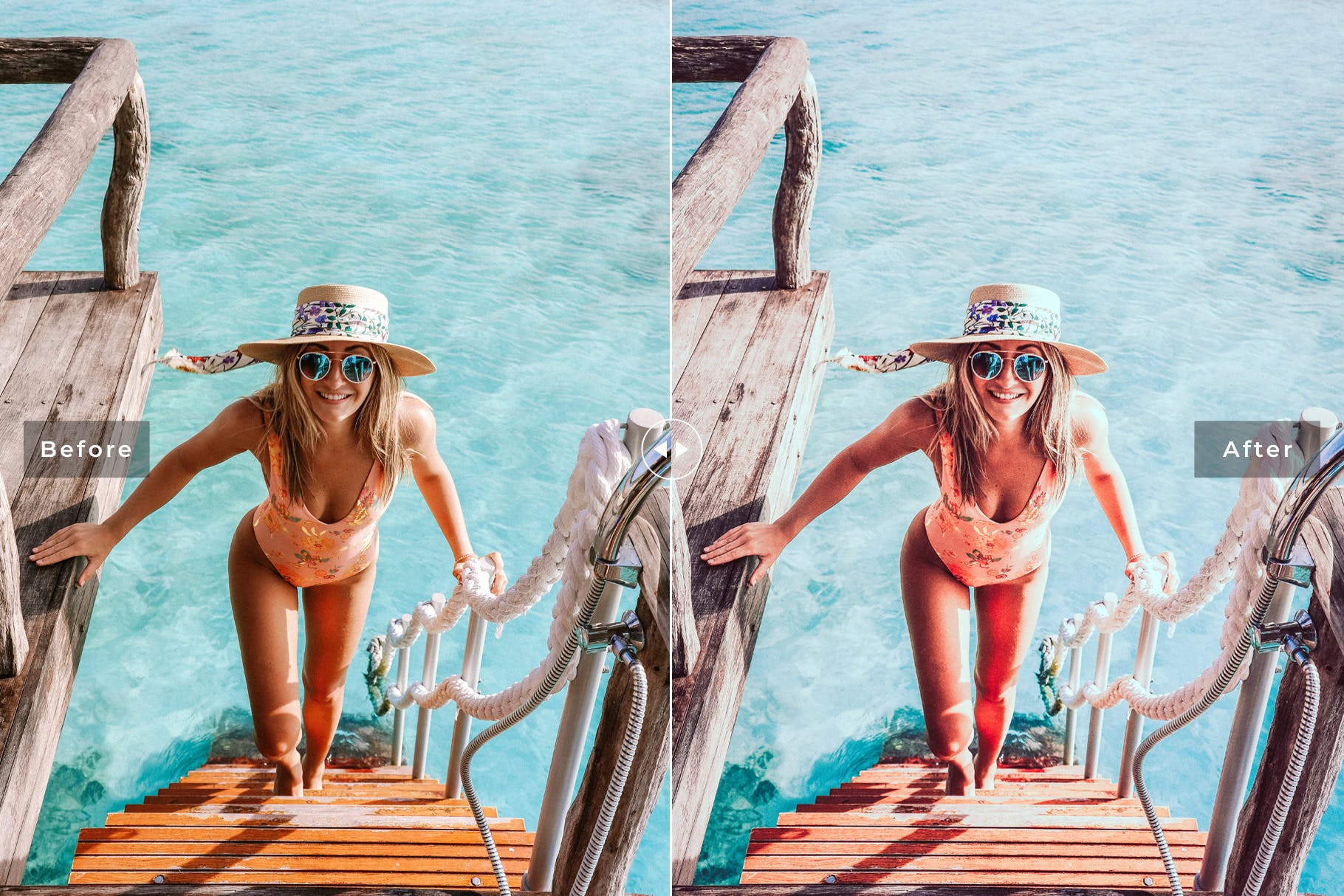 海岛/海景/沙滩摄影调色滤镜LR预设下载 Lagoon Mobile & Desktop Lightroom Presets插图(5)