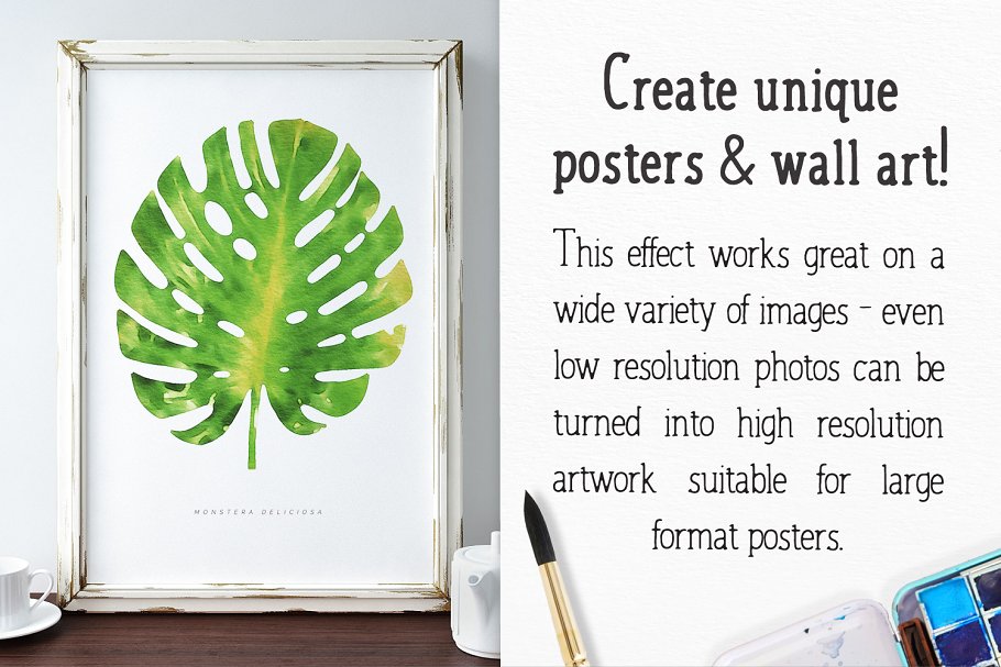 水彩插画效果PS图层样式 Watercolor Photo Effect Pro插图(4)