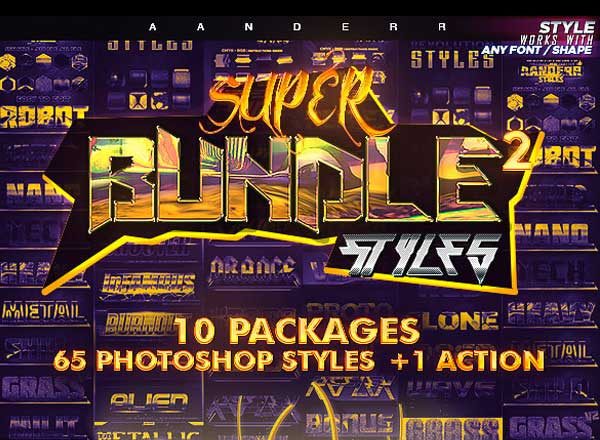 震撼+屌炸天的PS图层样式合集[PSD,868MB]