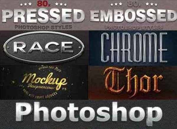 实用的多效果文字图层样式下载[psd,asl]