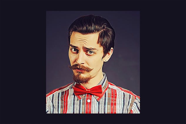 人像摄影照片油画大师PS动作 Oil Painting 2019 Photoshop Action插图(3)