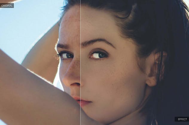 PS一键磨皮美颜滤镜PS插件v2 Skin Retouch Photoshop Actions Vol. 2插图(4)