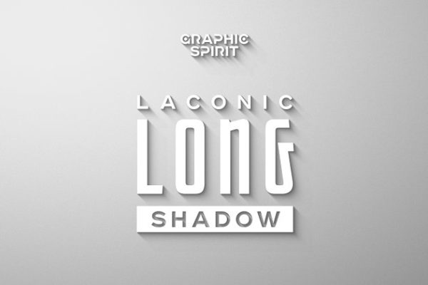 长阴影效果PS动作 Long Shadow Photoshop Actions