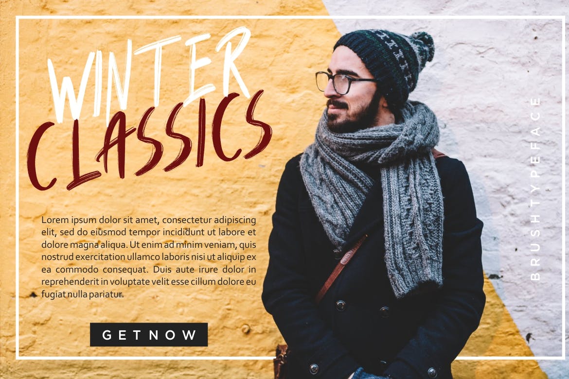 大胆阳刚风格英文手绘画笔字体 Humbolt Brush Typeface插图(5)