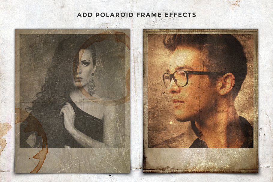 复古嬉皮文化艺术模板 Vintage Hipster Art Templates Bundle插图(21)