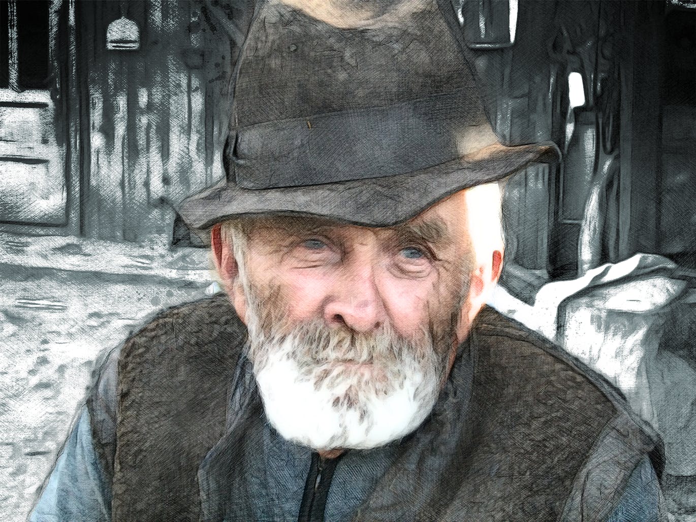 创意彩铅素描绘画效果PS动作 Rough Pencil Sketch CS3+ Photoshop Action插图(6)