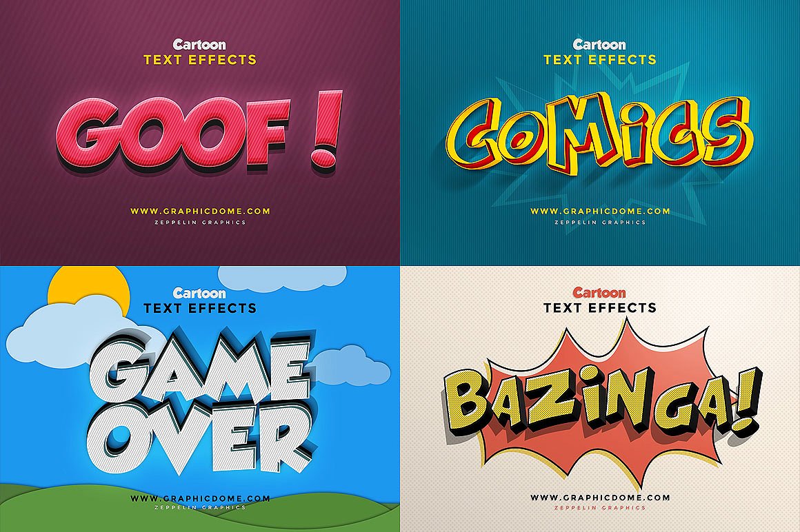 素材库下午茶：150款3D文字效果的PS图层样式 150 3D Text Effects for Photoshop–2.61 GB插图(18)