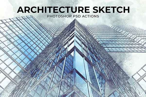 极具创造性的建筑素描PS图层样式下载[psd,jpg]