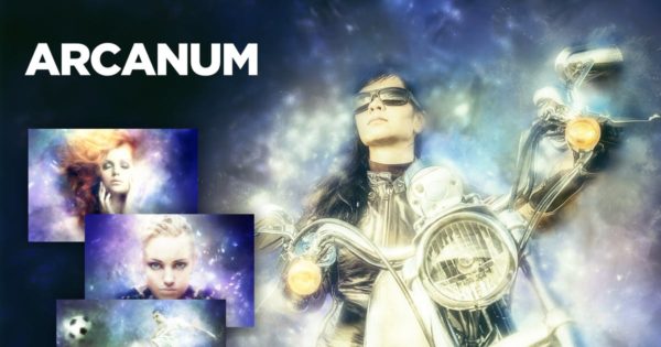 彩色烟雾火光粒子特效照片处理PS动作 Arcanum Photoshop Action CS3+