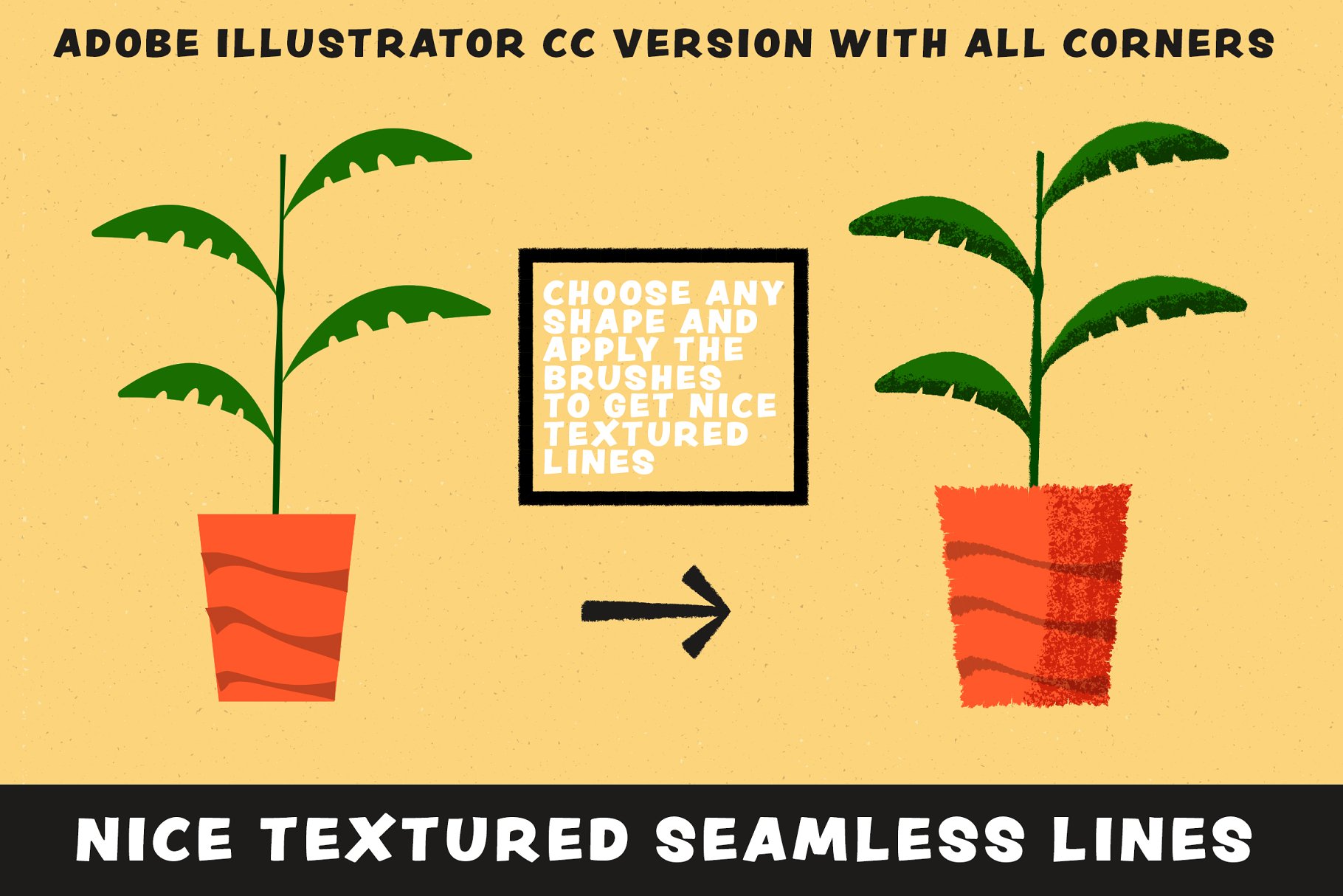 复刻1950s年代设计风格笔刷套装 1950s Artist Brush Pack插图(1)