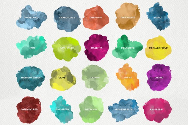 精美水彩插画设计素材包 for AI Watercolor KIT for Illustrator插图(5)