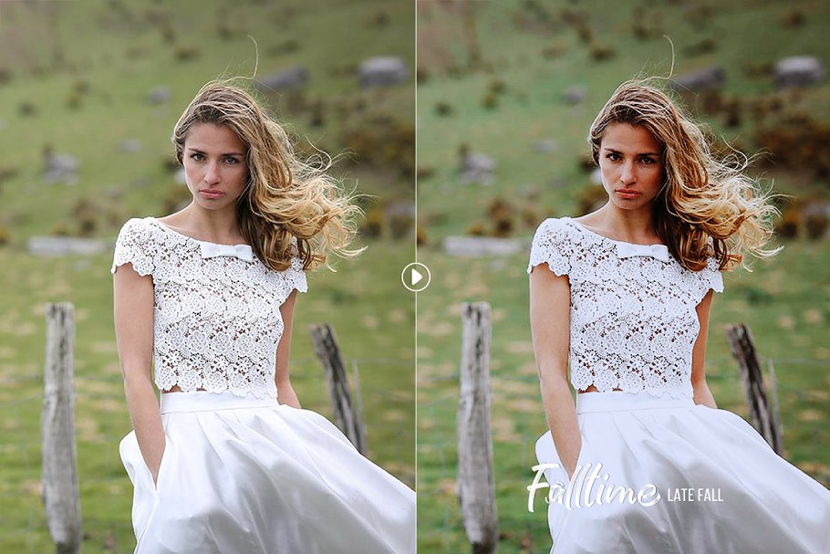 秋天的气息照片特效处理PS动作 Falltime – Autumn Photoshop Actions插图(1)