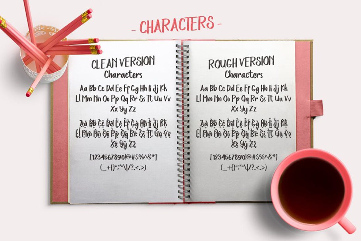 创意工整优雅英文排版笔刷艺术字体下载 Love Story Typeface插图(4)