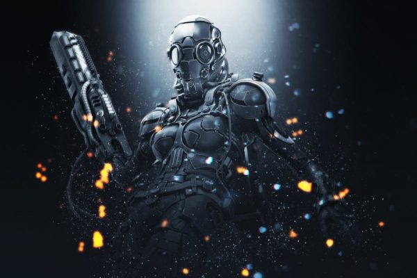 炫酷暗黑粒子发光特效PS动作 Mythic Photoshop Action