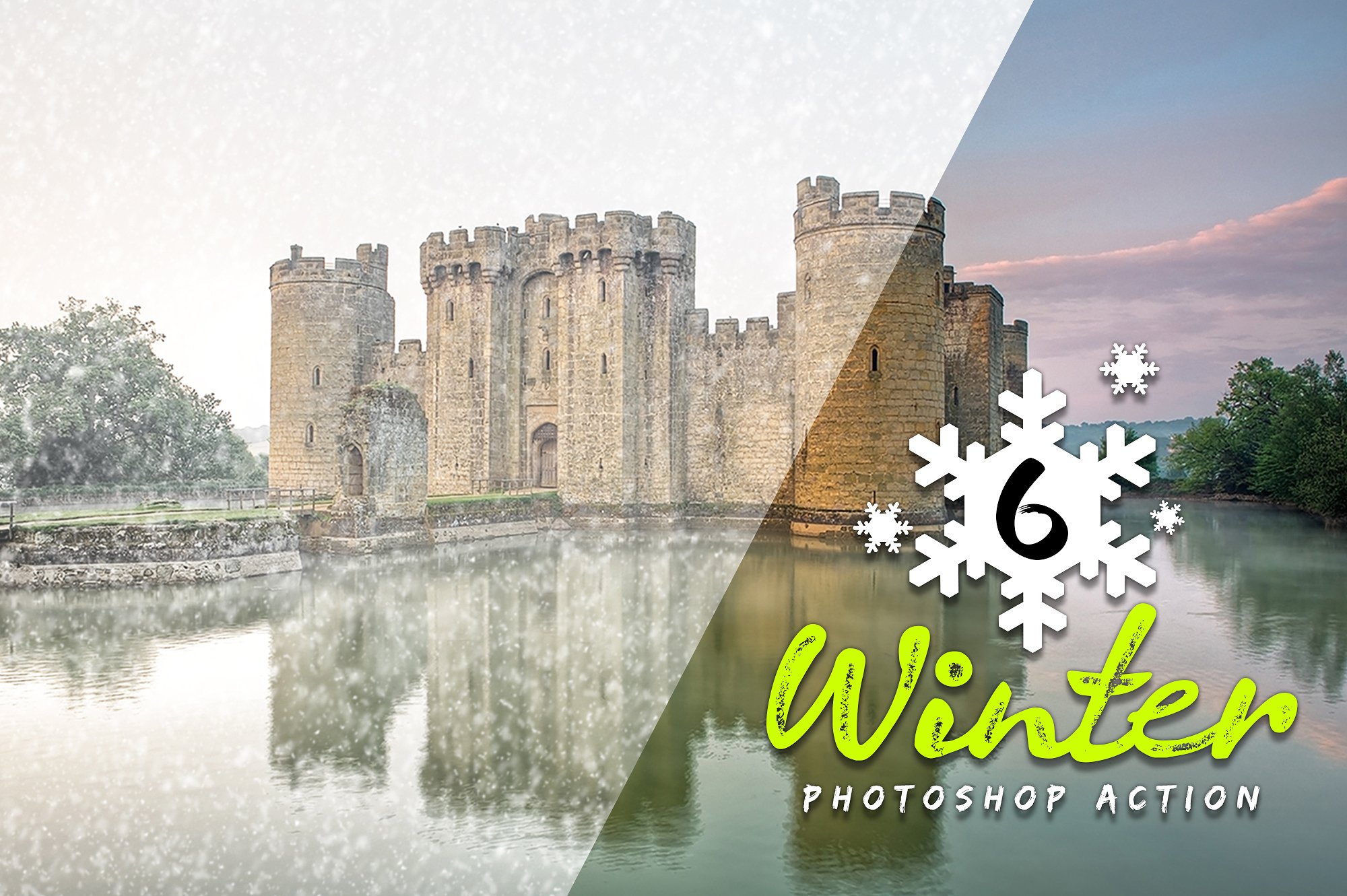 6款冬季雪花效果处理的PS动作 6 Winter Photoshop Action插图(5)