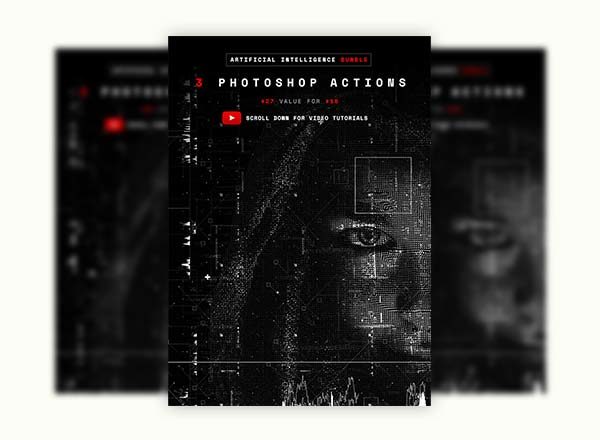 未来高科技人工智能PS动作系列 Artificial Intelligence Bundle