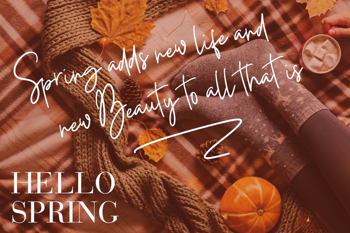 粗笔画英文签名草书字体下载 Foustayn Signature Collection插图(1)