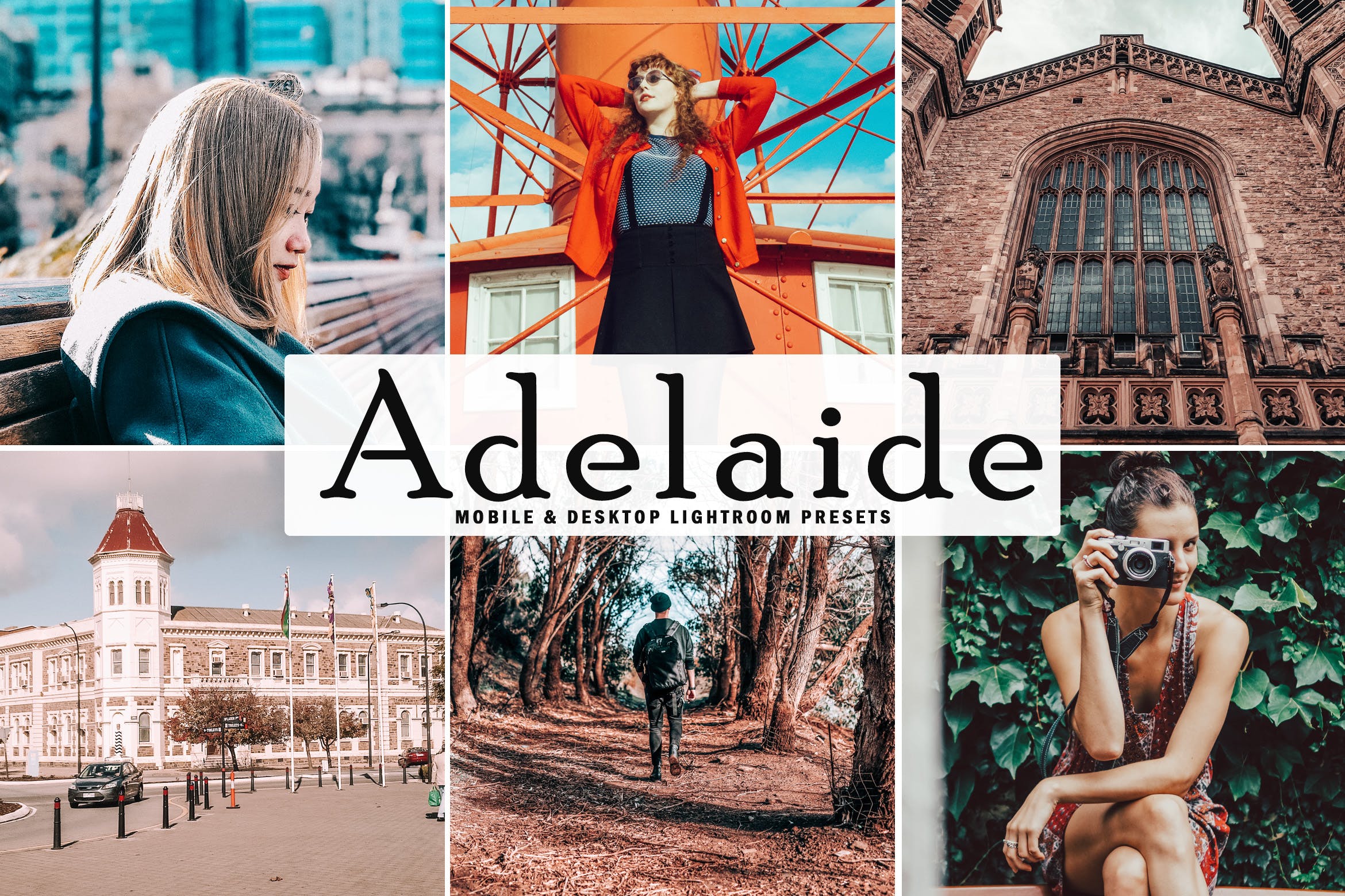 自然丰富梦幻生动色调风格Lightroom调色预设 Adelaide Mobile & Desktop Lightroom Presets插图
