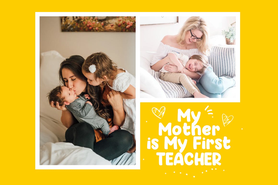 校园相关设计适用的可爱无衬线英文字体下载 Happy School Font插图(2)