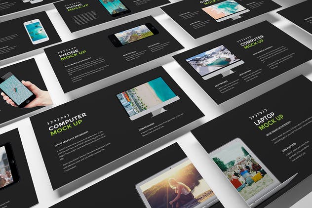 极简主义创意酷黑主题PPT幻灯片模板 Dotrakhi – Creative Minimal Powerpoint Template插图(8)