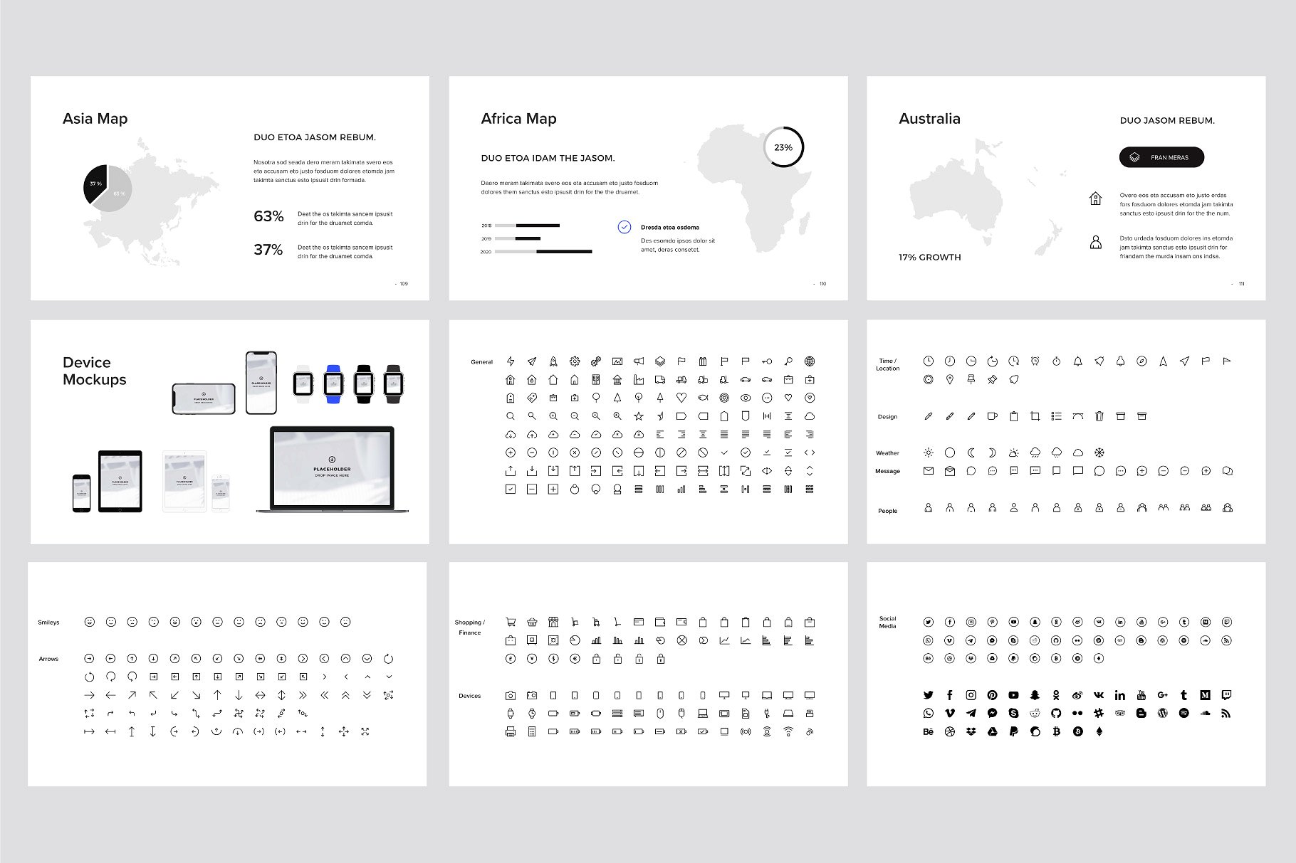 简洁现代极简主义提Keynote幻灯片模板 MURO – Keynote Template + Big Bonus插图(15)