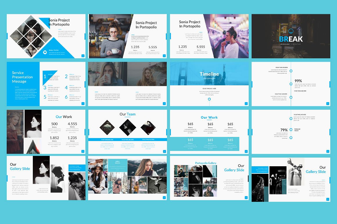 视觉新锐的创意PPT模板下载插图(4)
