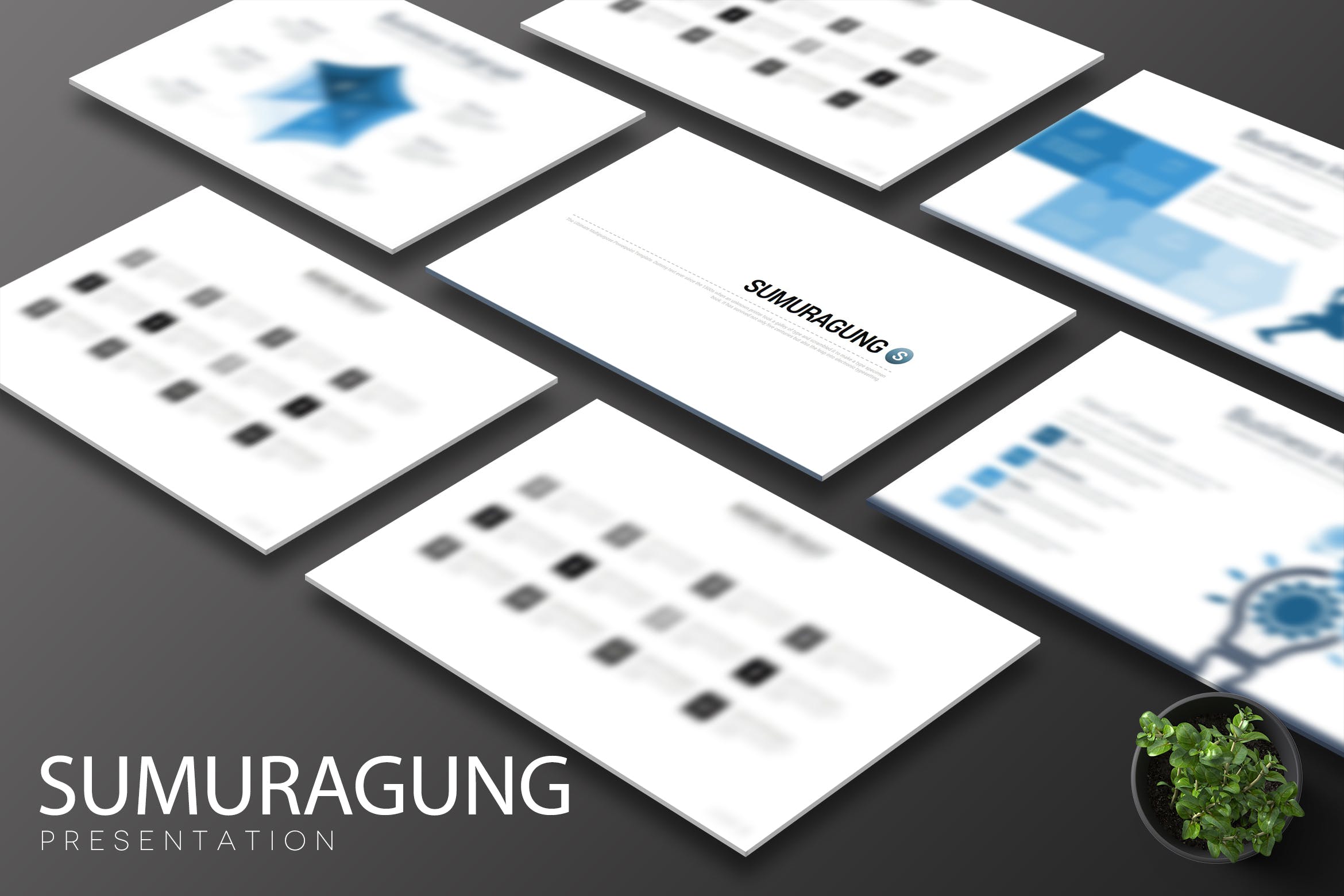 企业团队/业务介绍Keynote幻灯片设计模板 Sumuragung – Keynote Template插图