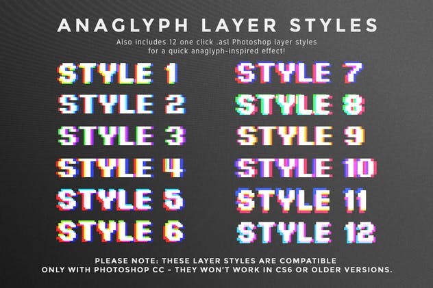 复古老电视失真信号故障PS字体样式Vol.II Photoshop Glitch Text Effects Vol. II插图(9)