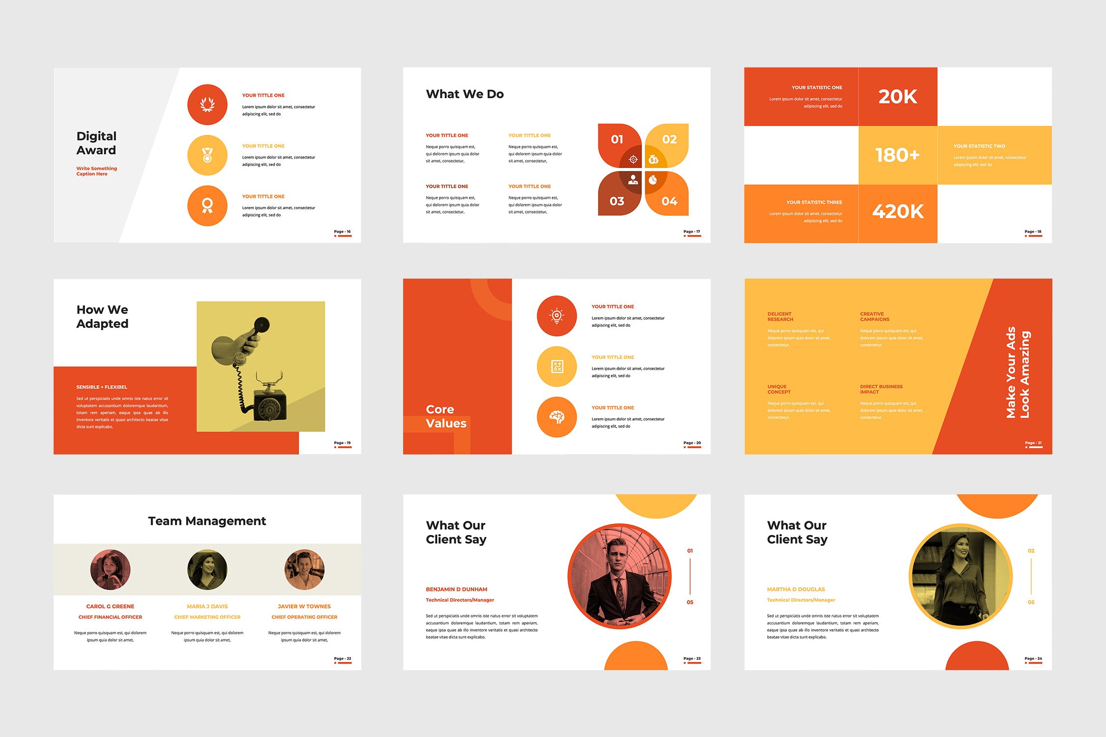 市场营销/广告业务主题素材库精选Keynote模板模板 Advertise – Keynote Presentation插图(3)