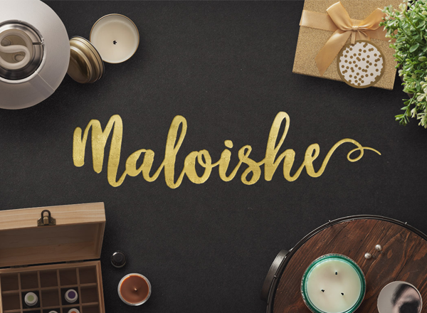 手写英文字体 Maloishe Brush Script Font（含网页字体）