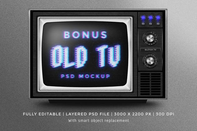 复古老电视失真信号故障PS字体样式Vol.II Photoshop Glitch Text Effects Vol. II插图(10)