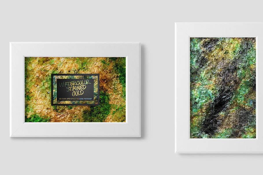 创意水彩金箔PS图层样式[1.1GB] Watercolor and Gold Layer Styles PS插图(5)