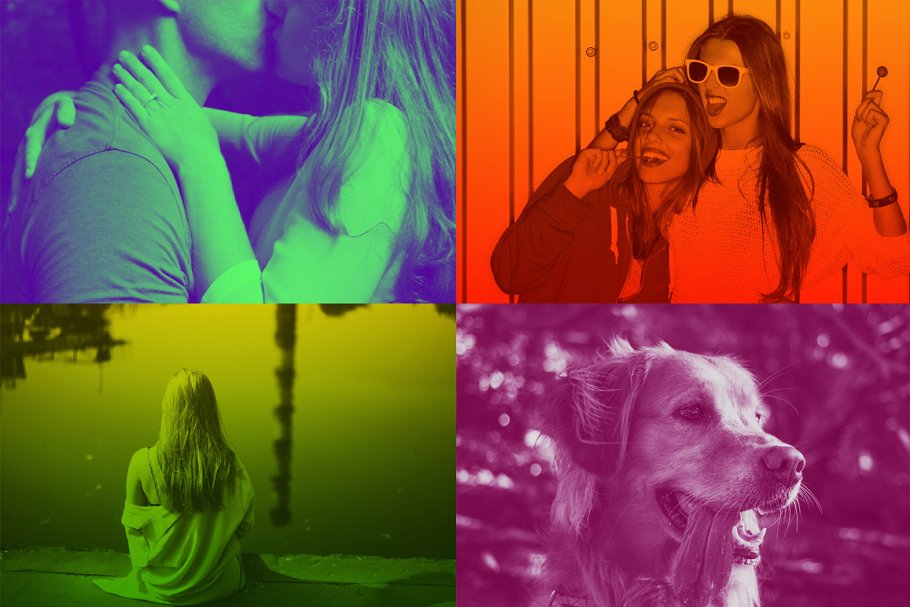 250款双色调照片效果PS动作 Duotone PS Actions Super Bundle插图(9)