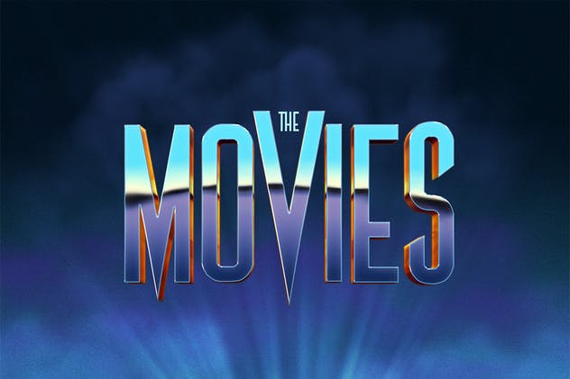 11款80年代复古文特效PS图层样式V3 80s Text Effect V3插图(4)