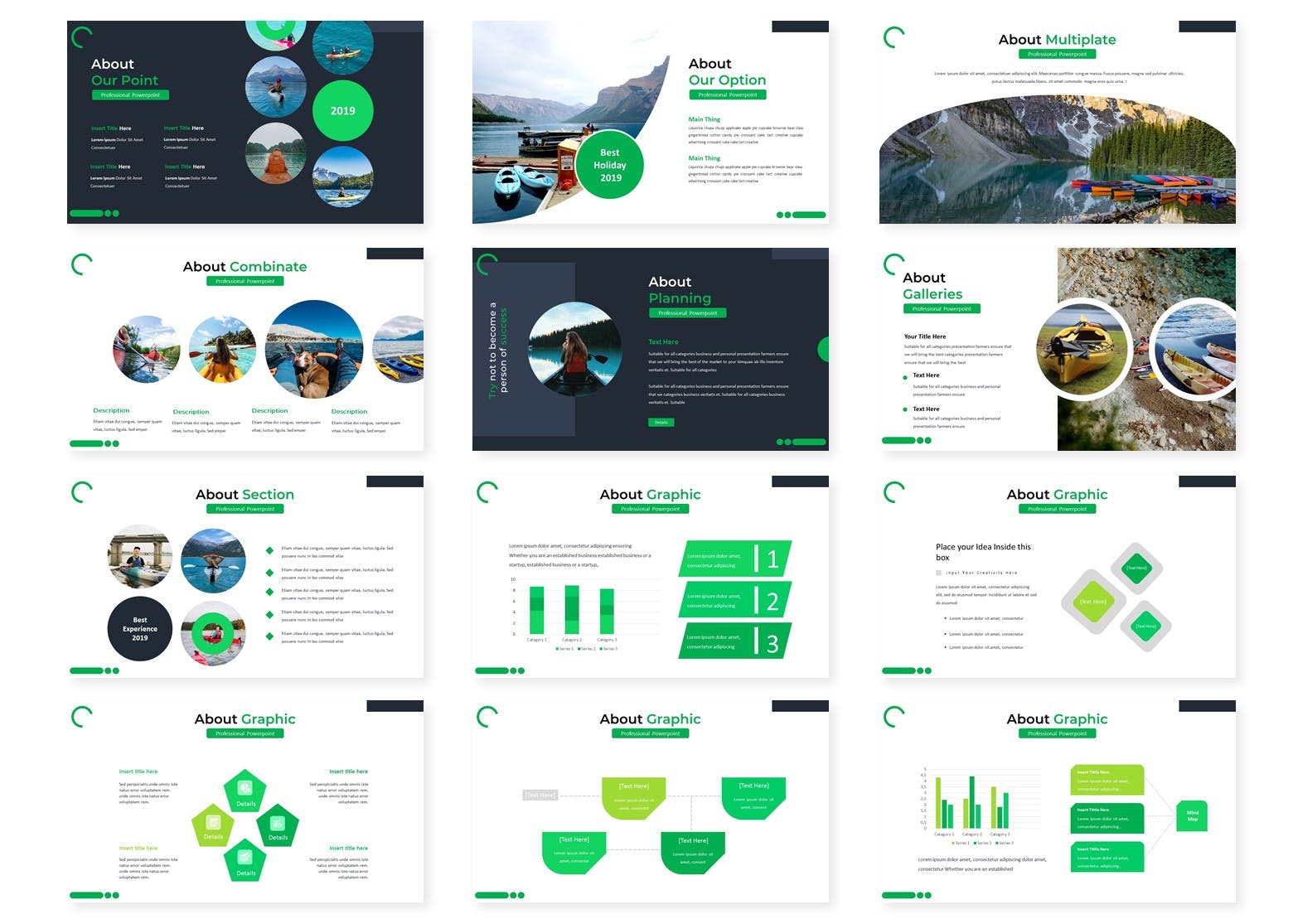 旅游度假方案策划PPT幻灯片模板 Perahu – Powerpoint Template插图(2)