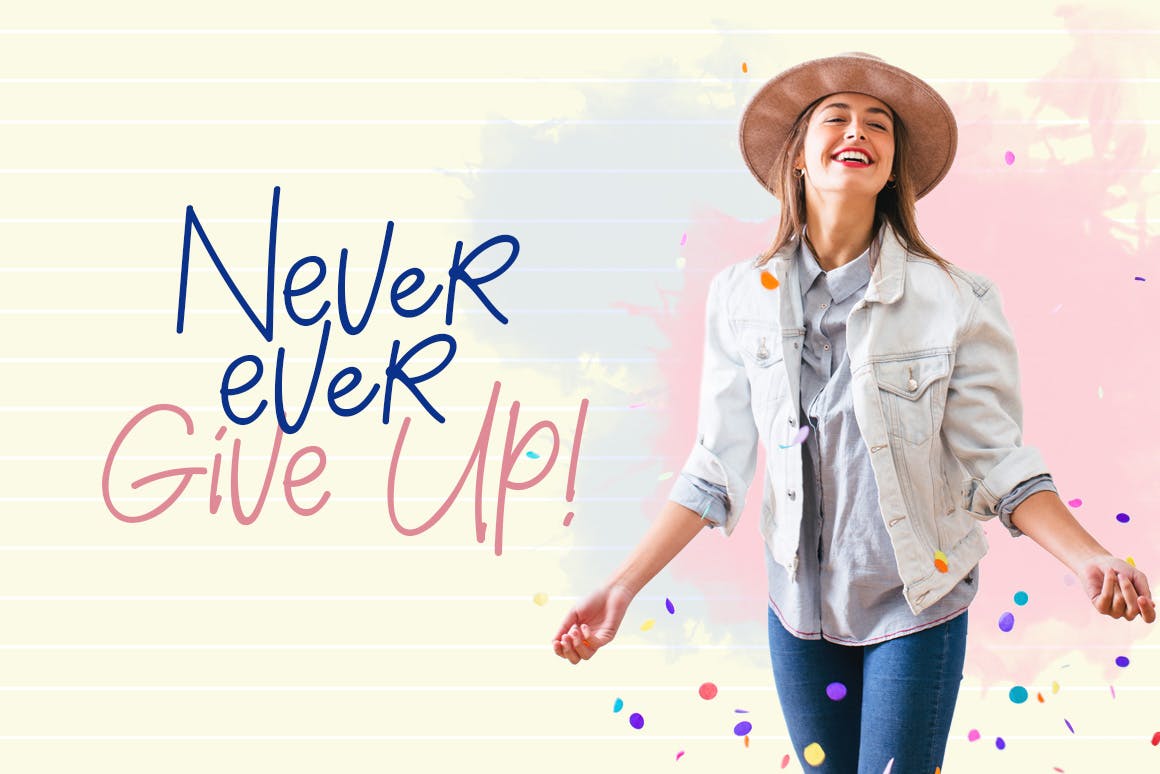 现代书法风格英文手写字体 Henniver插图(1)