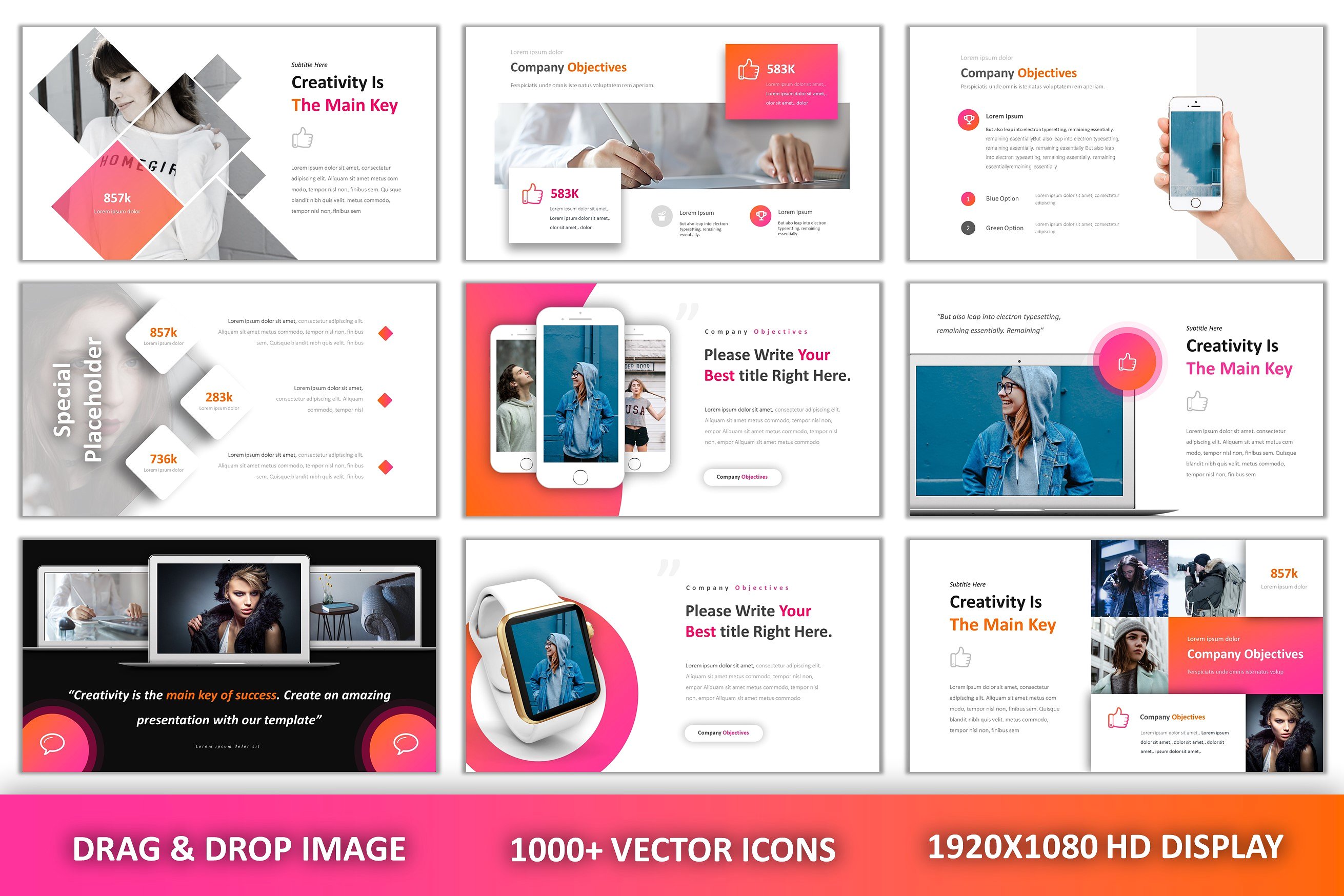 现代创意独特布局的PPT模板下载 Great Modern Creative Powerpoint [pptx]插图(6)