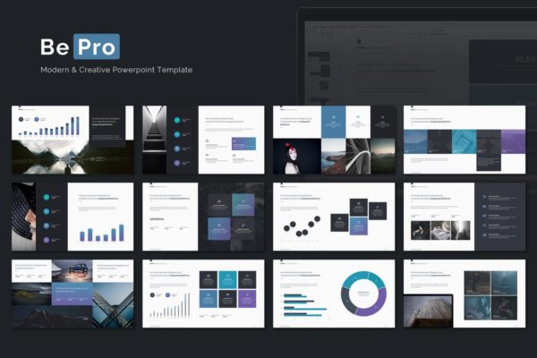 多用途商务风格PPT模板 BePro Powerpoint Business Template