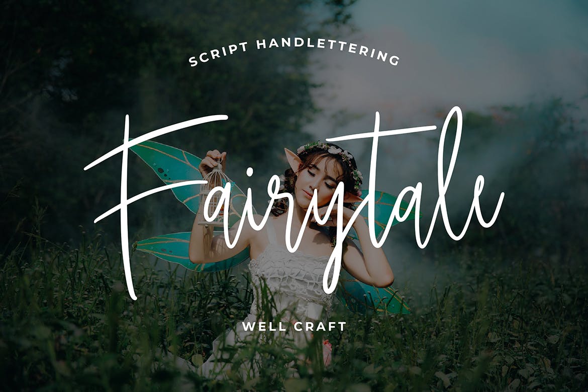优雅风格英文硬笔书法字体素材库精选 Cinderella Beautiful Calligraphy Font插图(5)