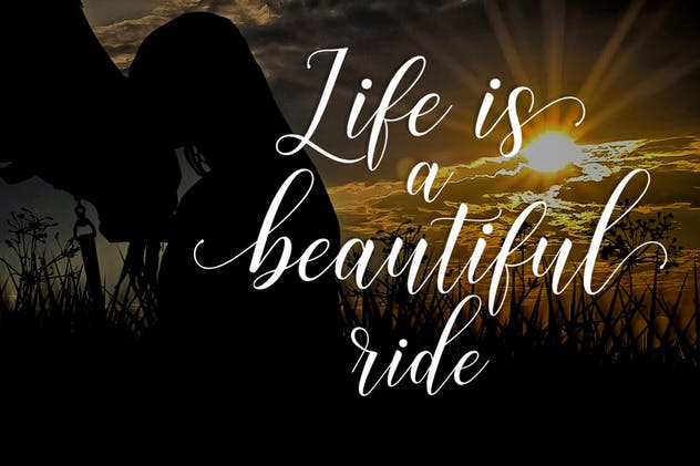 飘逸舞蹈线条手写英文草书字体 Histeria Script插图(3)