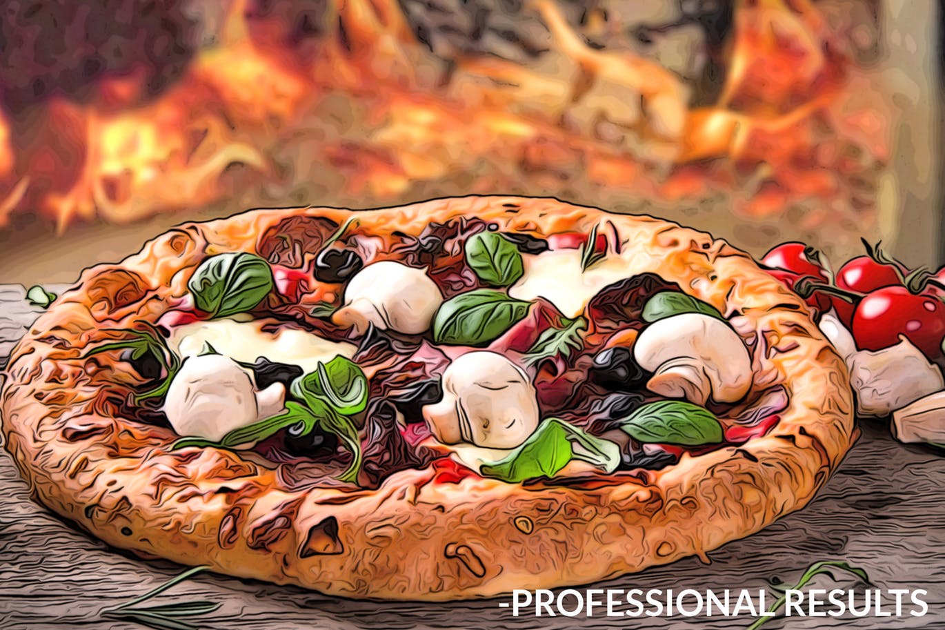 PS油画效果及卡通油画一键生成PS动作 MicroPro Cartoon Oil Photoshop Action插图(2)