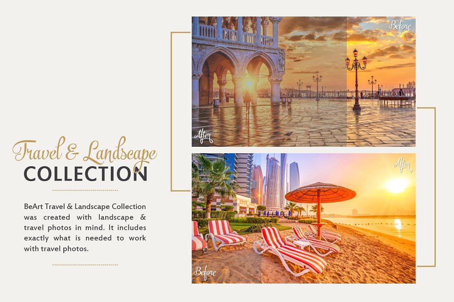 旅游风景照片后期效果处理PS动作 Travel & Landscape Photoshop Actions插图(1)