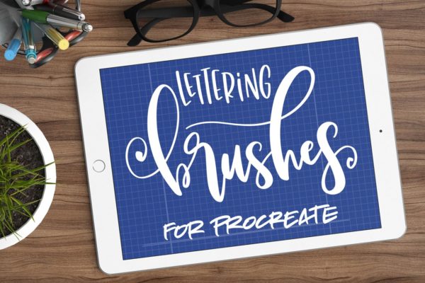 9款手写英文字体Procreate笔刷 Nine Lettering Brushes for Procreate